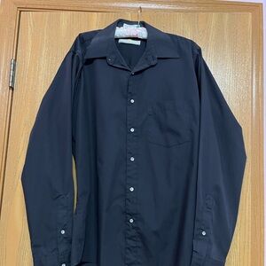 Classic Black Men's Dress Shirt